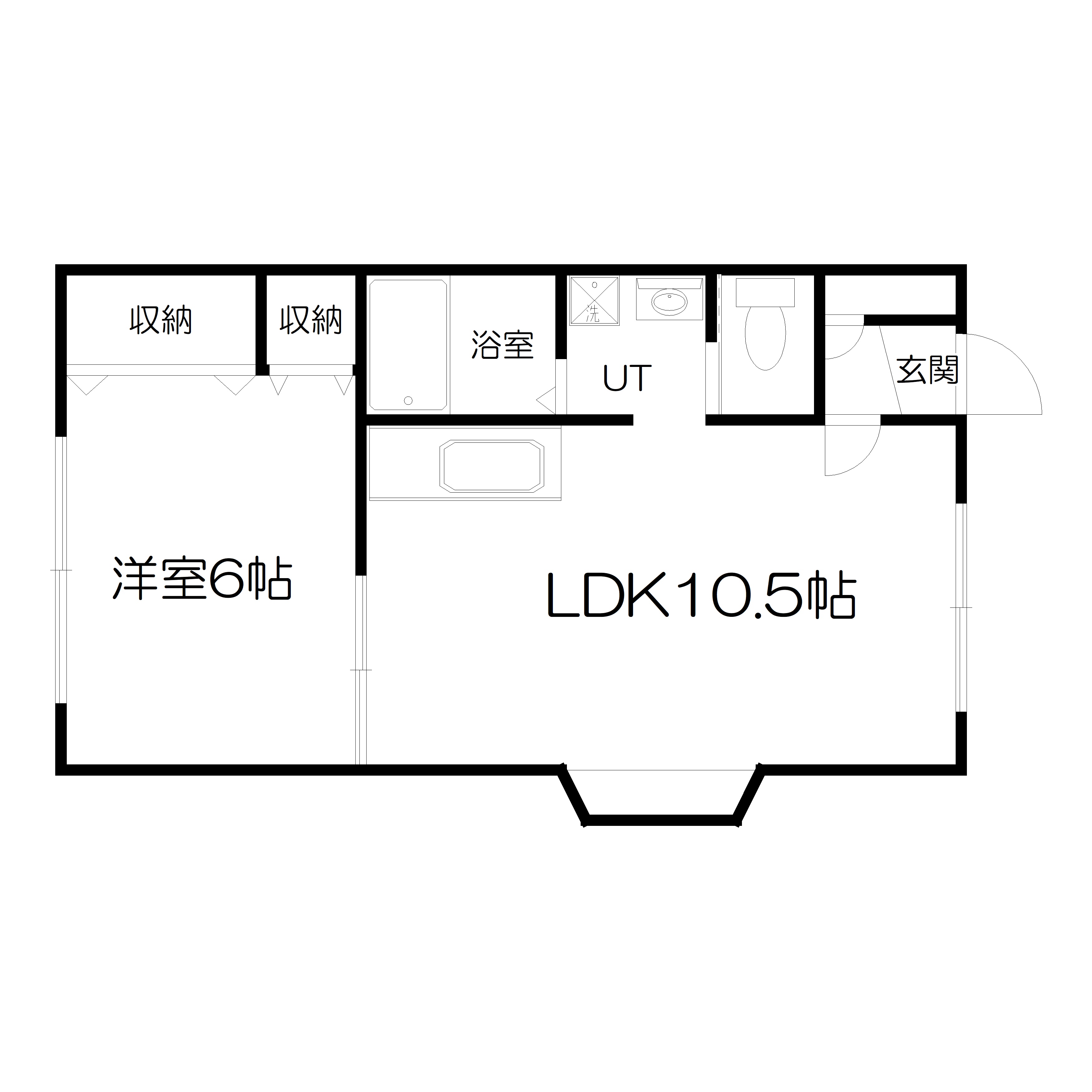 ジャスティー五稜郭2番館　201