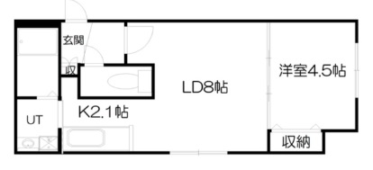 101号室間取り図
