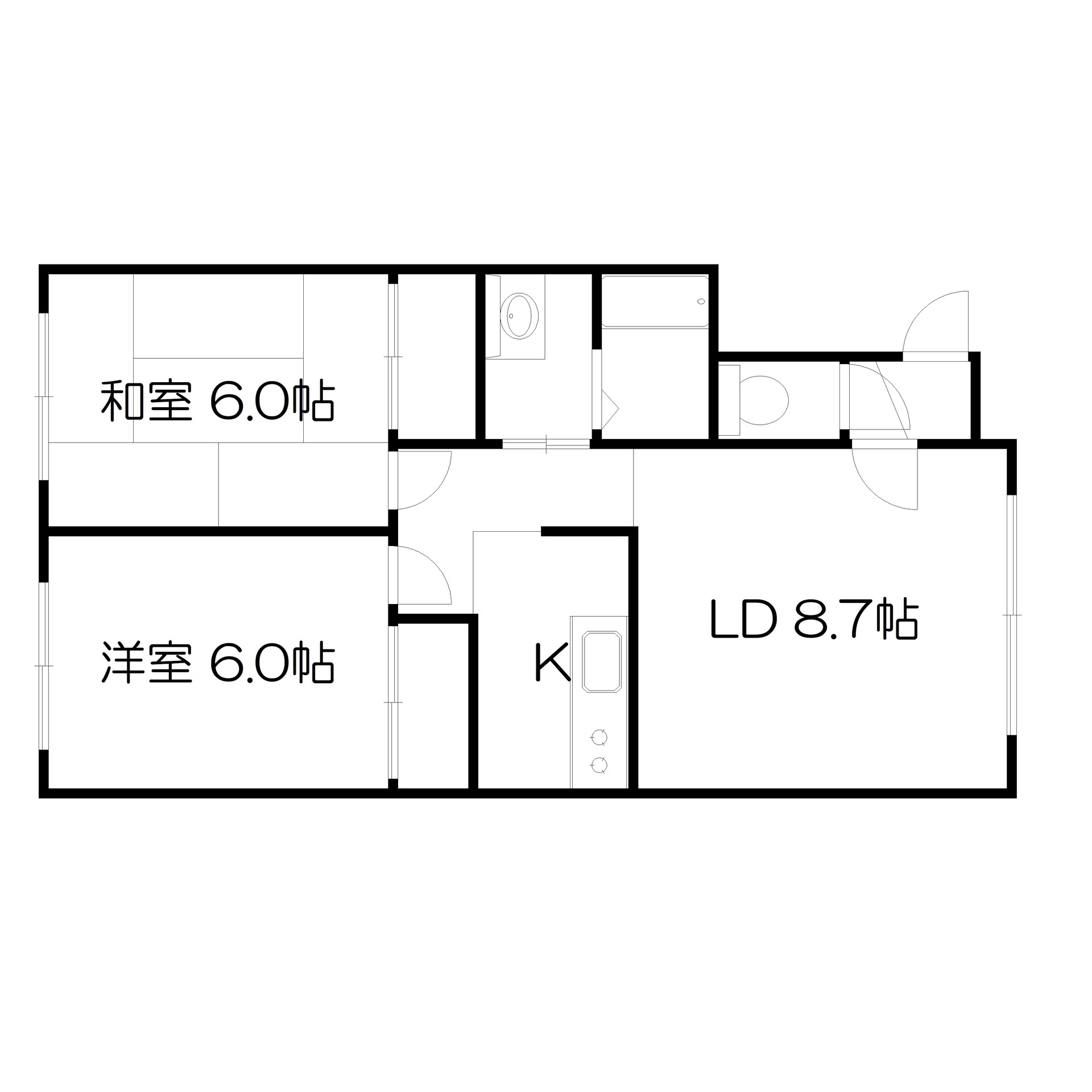 ルミエール月寒間取り図