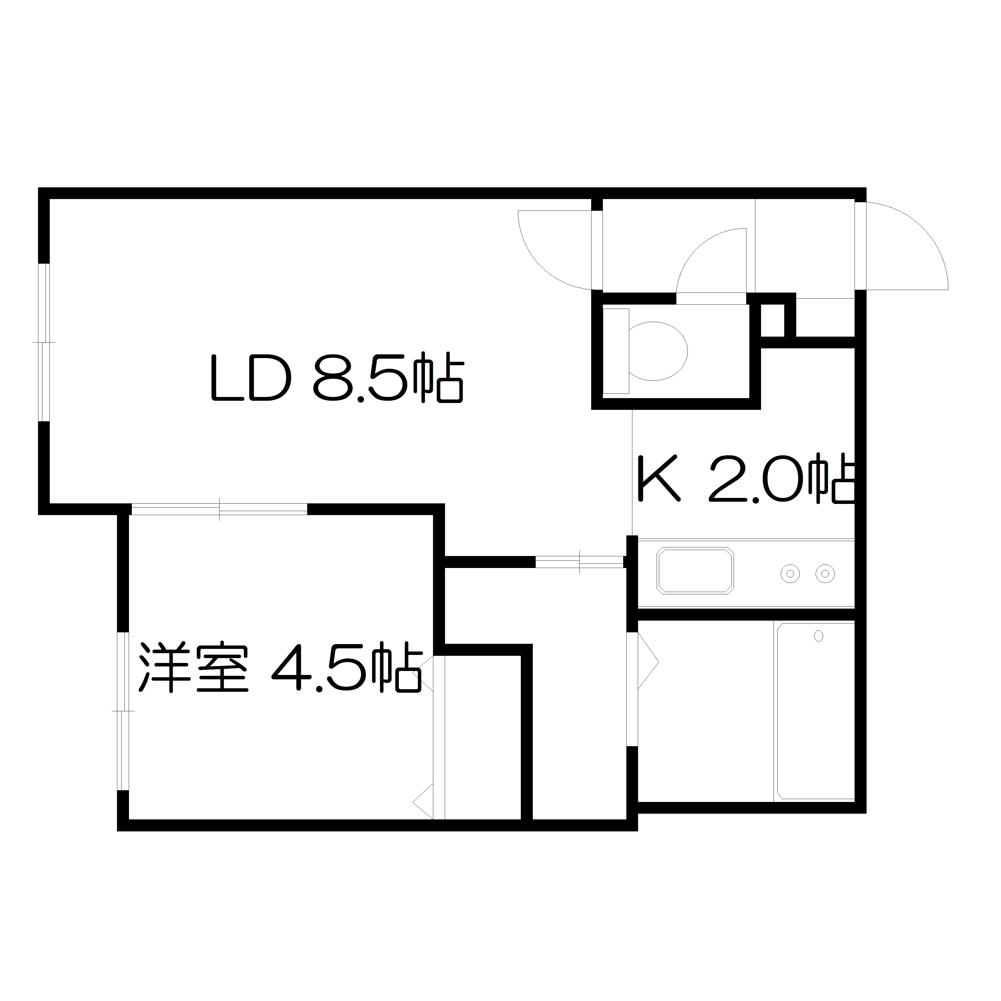 クラヴィス本郷通8　102間取