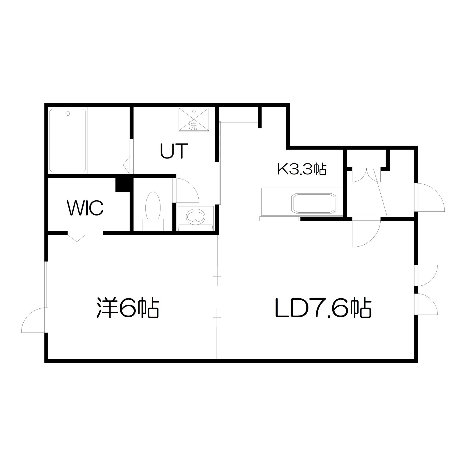 レジデンスアイ弐号館　E